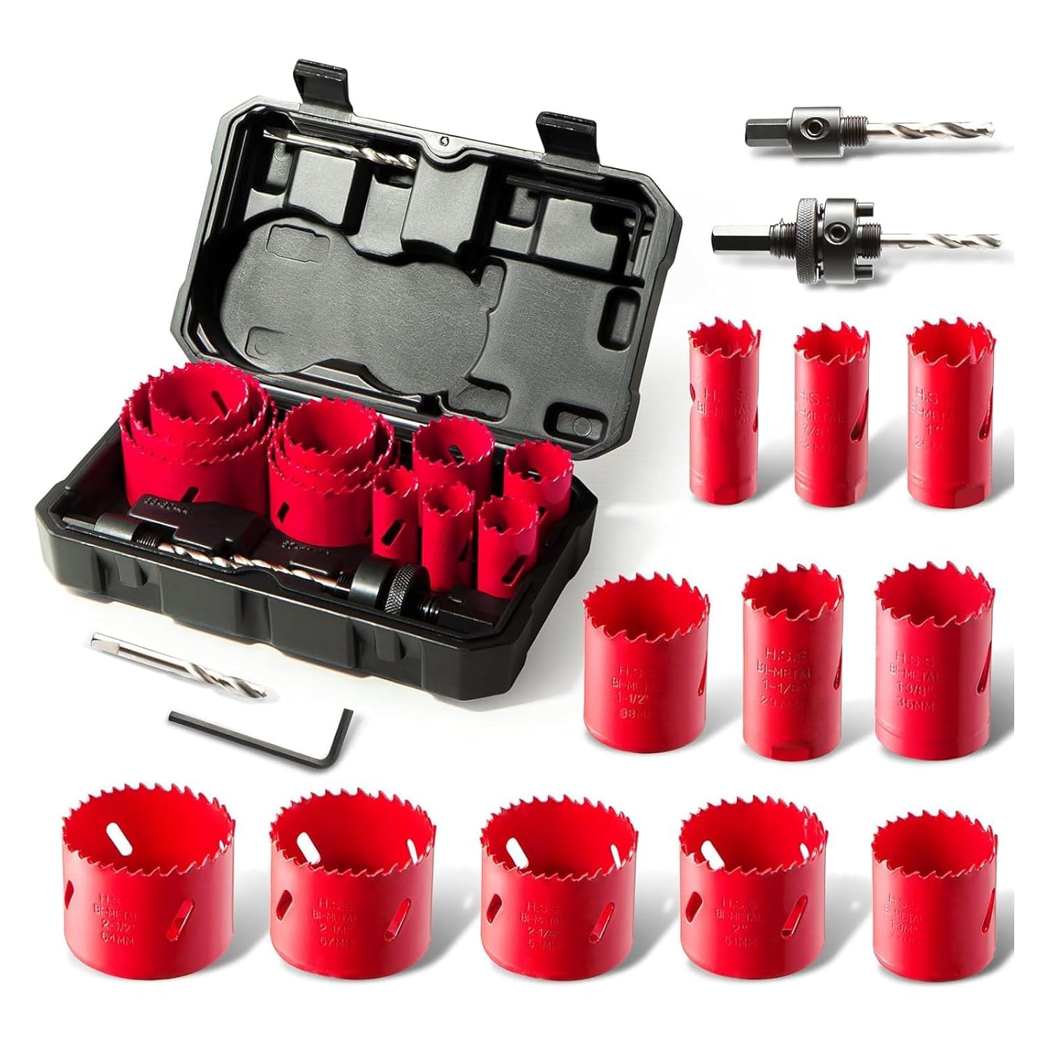 A high-quality hole saw kit with various sizes.
