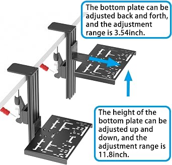 Universal Desk Mount for Racing Sim Shifter & Handbrake - Compatible With Logitech G Driving Force, Thrustmaster TH8A & TSS, Fanatec ClubSport - USB Compatible