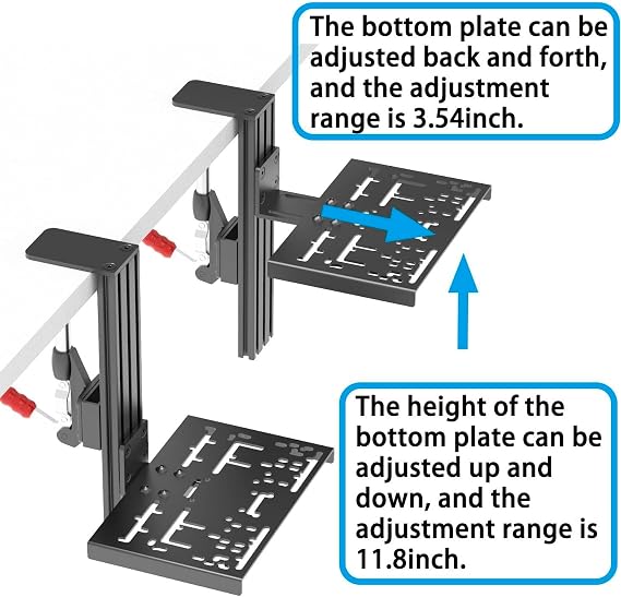 Universal Desk Mount for Racing Sim Shifter & Handbrake - Compatible With Logitech G Driving Force, Thrustmaster TH8A & TSS, Fanatec ClubSport - USB Compatible
