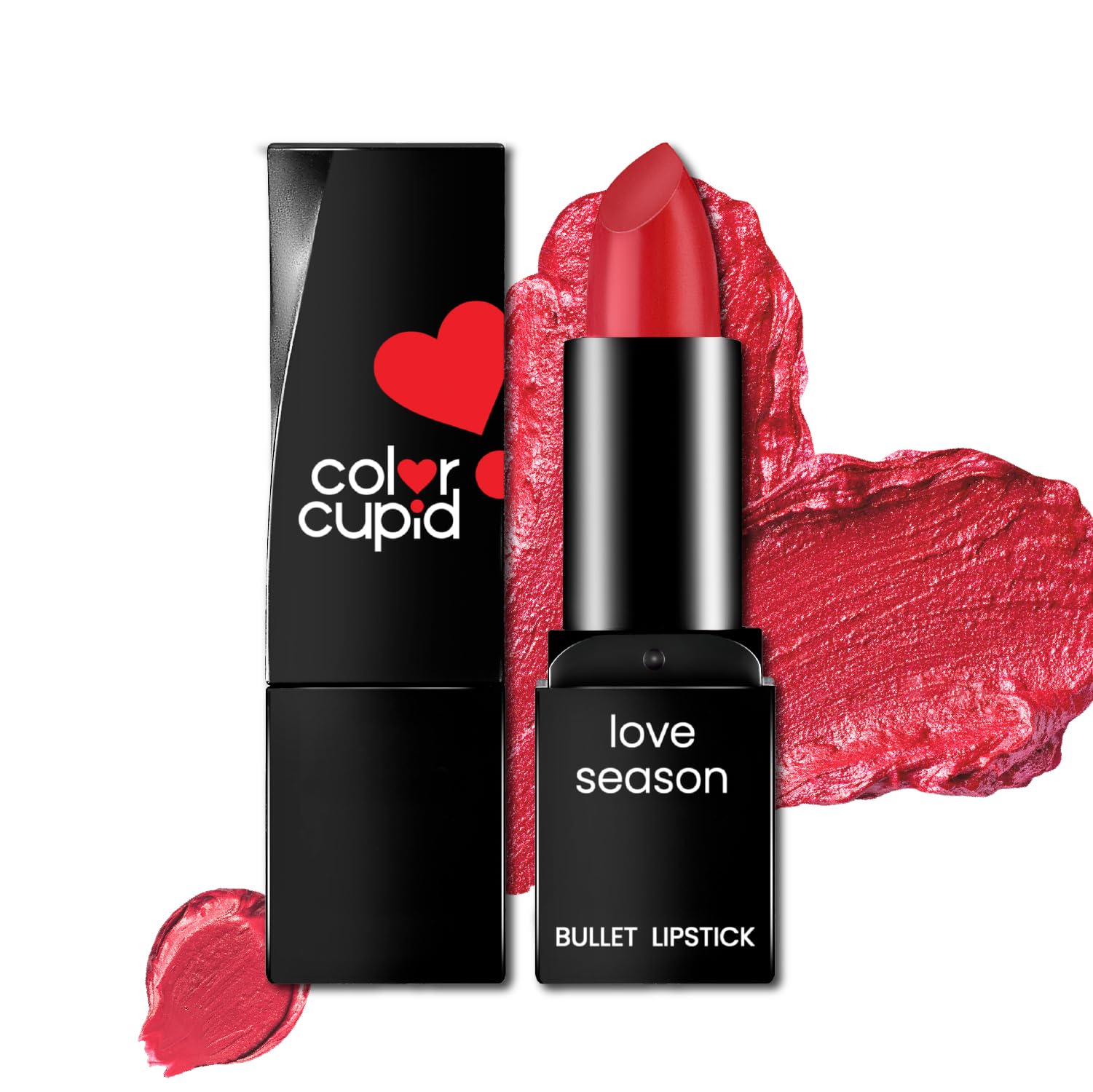 Color Cupid Velvety Intense Color 12-Hour Stay Bullet Lipstick | Infused with Hyaluronic Acid & Jojoba Oil | Transfer proof & Smudge Proof | Love Season | Spring Pink | 4.1g