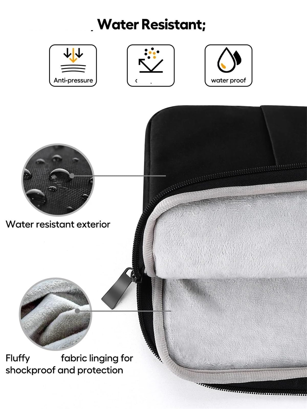Borsa for laptop da viaggio Custodia protettiva antiurto for computer con manico di grande capacità Per Viaggio, Lavoro