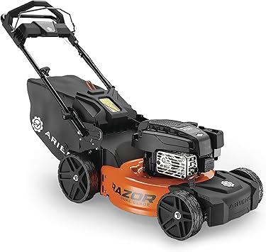 Ariens Razor 21 Inch Self Propelled Lawn Mower with Dual Blades and Reflex Speed Control, 7 Cutting Positions, Vertical Storage, Alloy Steel