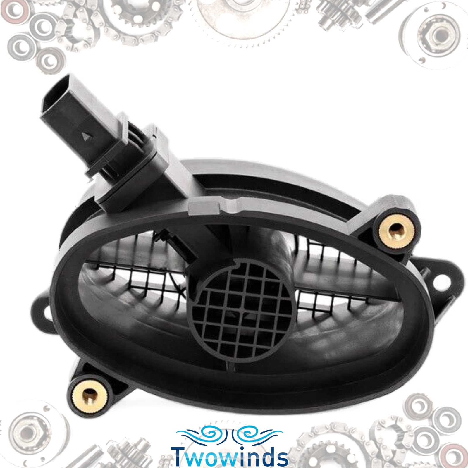 Twowinds - Caudalímetro 0928400504 Compatible con BMW E46 E53 E60 E61 E65 E66 E67 E90 E91 E92 E93 E87 E83 X5 X6 X3-718221040 - 20929476-1493901009 - Medidor Masa Aire - Flujometro