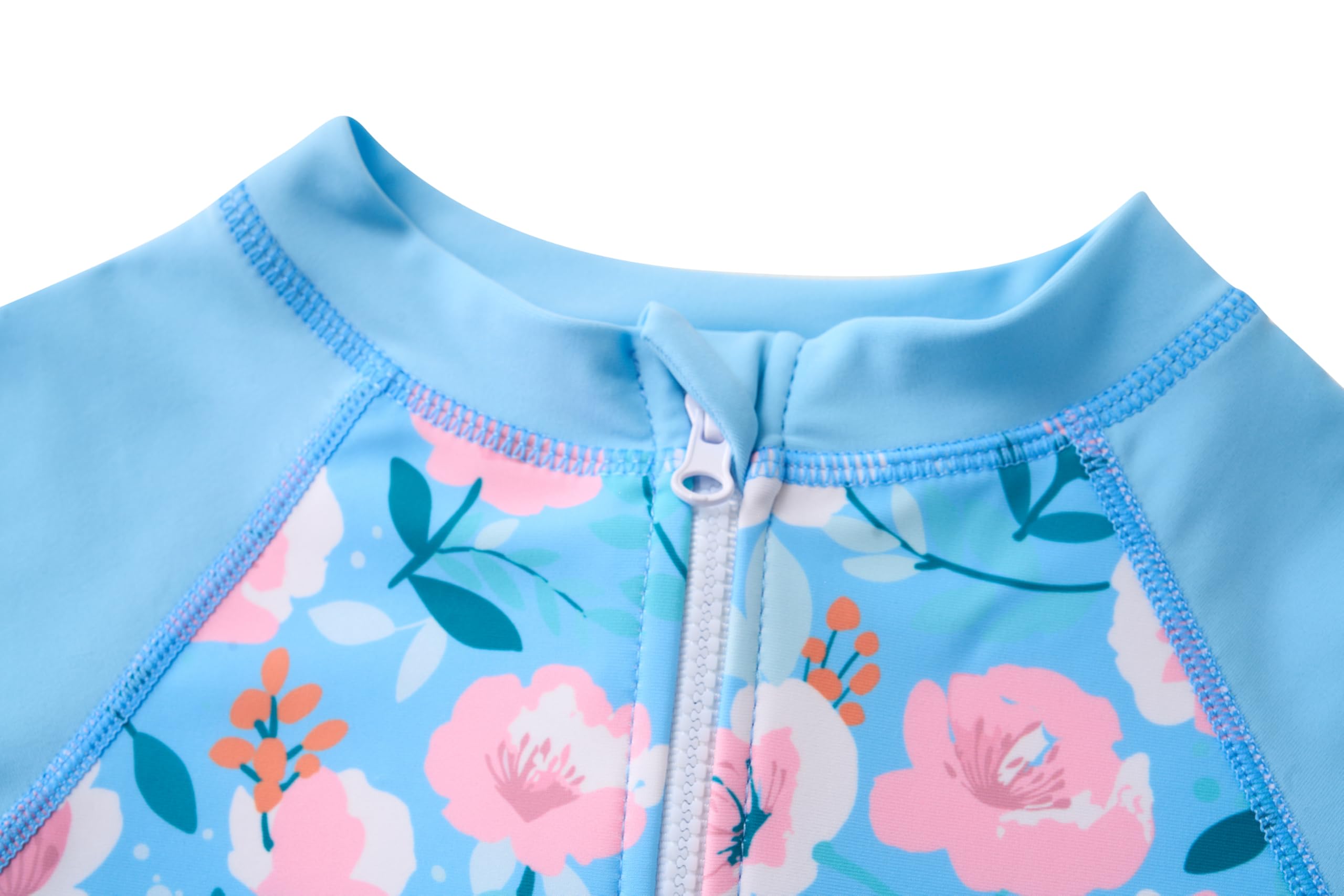 Dziewczęce kostium kąpielowy z długim rękawem Rash Guard UPF 50+ ochrona