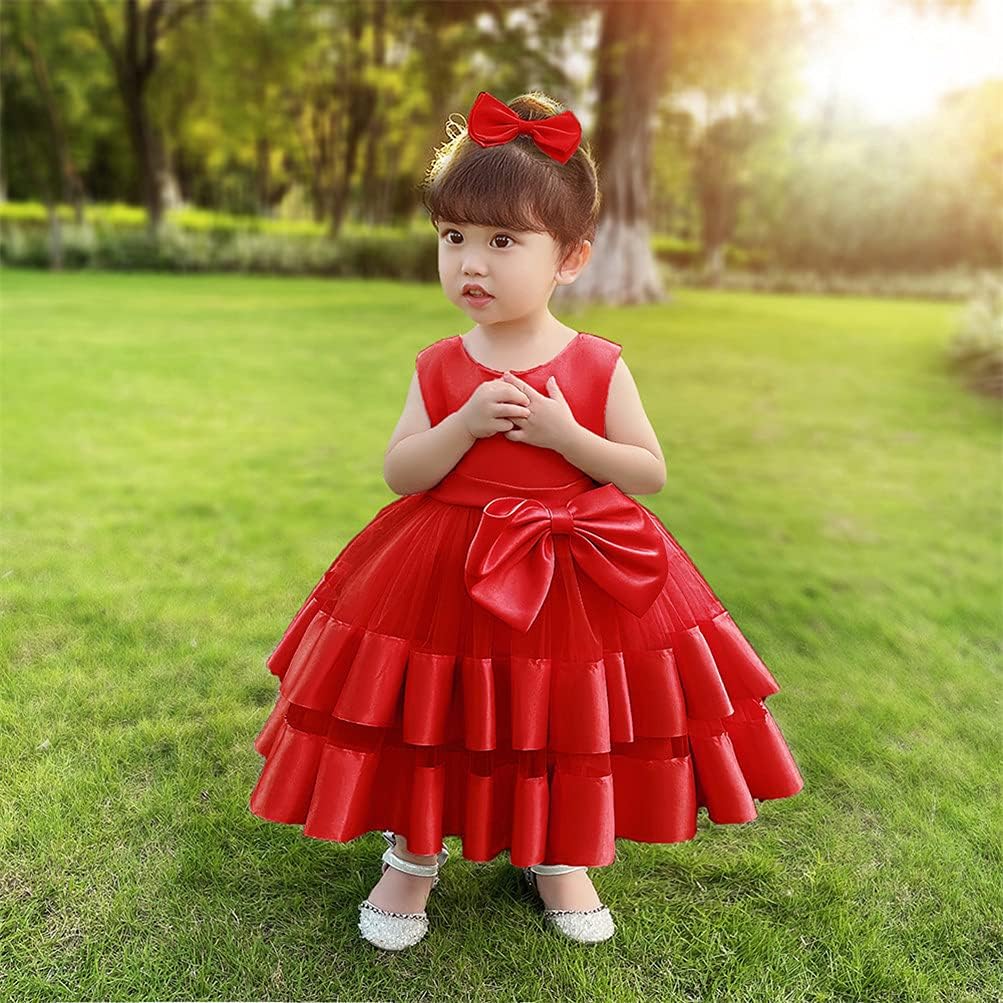 CMMCHAAH 0-6 Years Baby Girls Pageant Dress Toddler Formal Backless Wedding Bridesmaid Dresses - Image 3