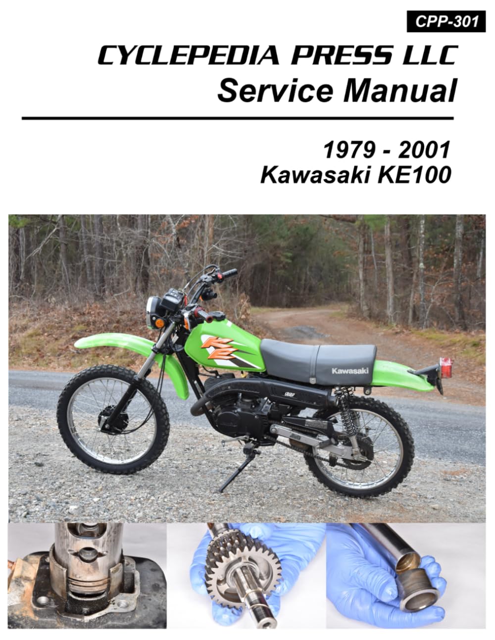1979-2001 Kawasaki KE100 Dual Sport Cyclepedia Printed Motorcycle Service Manual