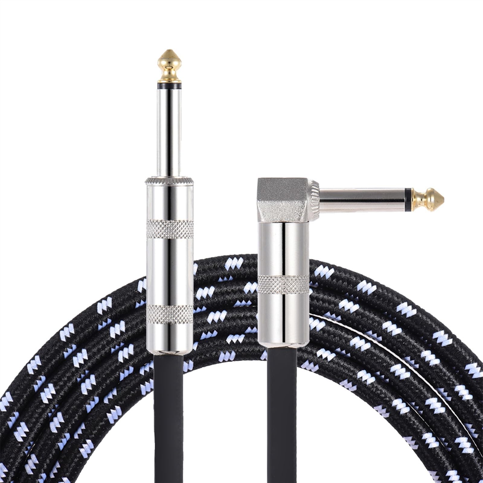 kabel audio do gitary 3 Metry/10 Stóp Kabel Do Gitary Elektrycznej Instrument Muzyczny Basowy Kabel 1/4 Cal Prosto Do Wtyczki Kątowej