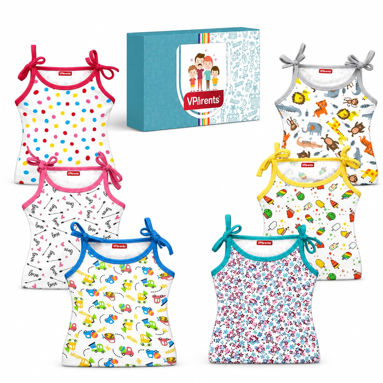 Cotton New Born Baby Boy's & Baby Girls jabla -Multicolour