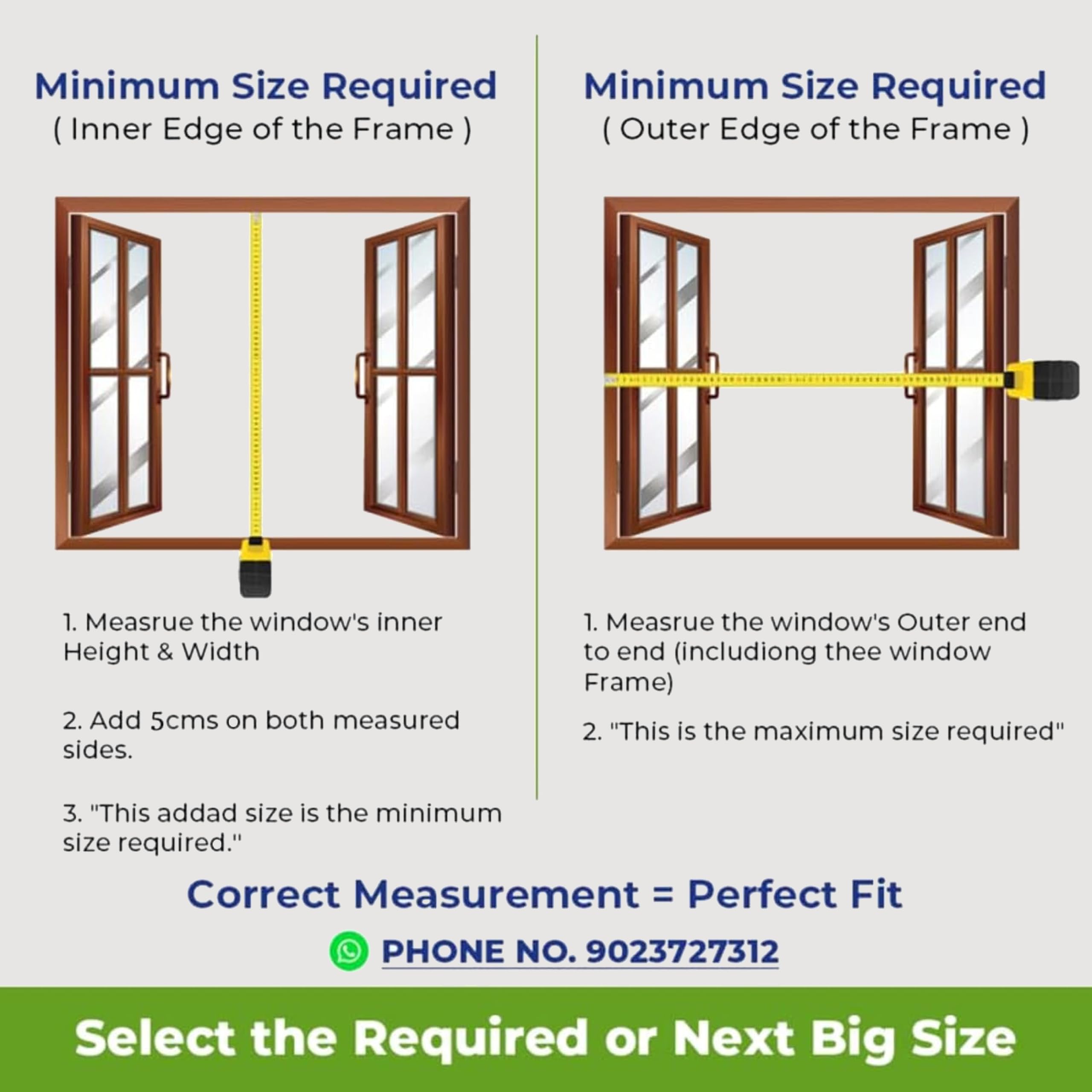 Classic Mosquito Net for Windows |Pre-Stitched (Size: 120X90cm / Color: Black |Premium 120GSM Fiberglass Mesh with Self-Adhesive Hook Tape, Quick, Long-Lasting Window net for Home - Image 2 thumbnail