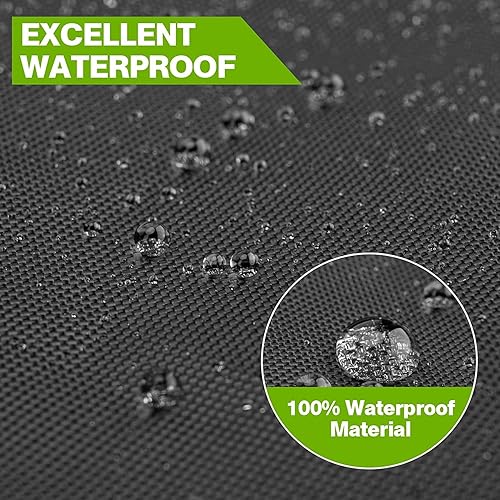 Miniatura 7 de Kit universal de parasol Bimini de 2 a 4 lazos en la parte superior y en T para lancha de 54 a 103 pulgadas de ancho, a prueba de rayos UV, lona