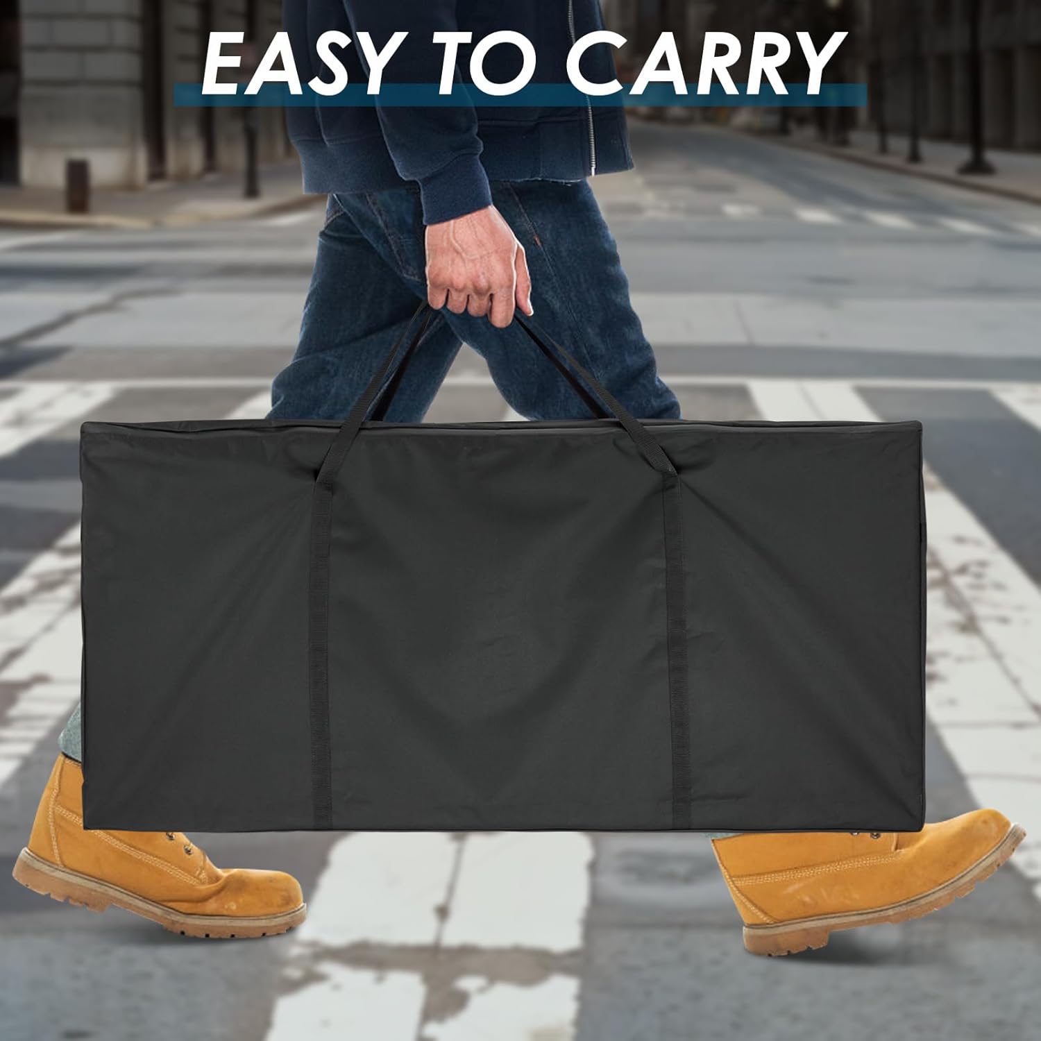DJ Booth Carrying Bag, Waterproof Heavy Duty DJ Facade Carry Bag for Portable Stage, Art Portfolio, DJ Gig Bag & Travel Bag-47 L x 5" W x 22.5" H(Bag Only)