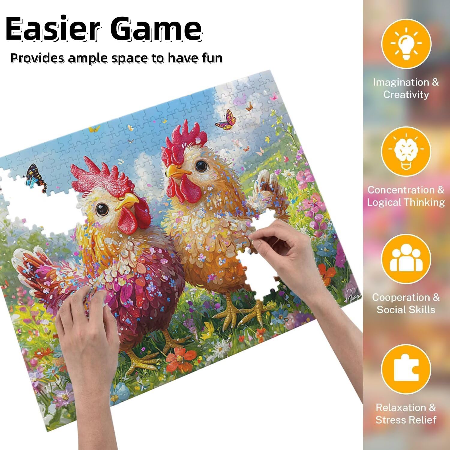 Wiesen Puzzle 4000 Teile, 3D Puzzle Erwachsene, EIN Herausforderndes Rätsel, Puzzlespiele für Die Ganze Familie, Geschenke für Männer, Frauen, Weihnachtspuzzle Home Dekoration Thema: Wiesen fr0-1048