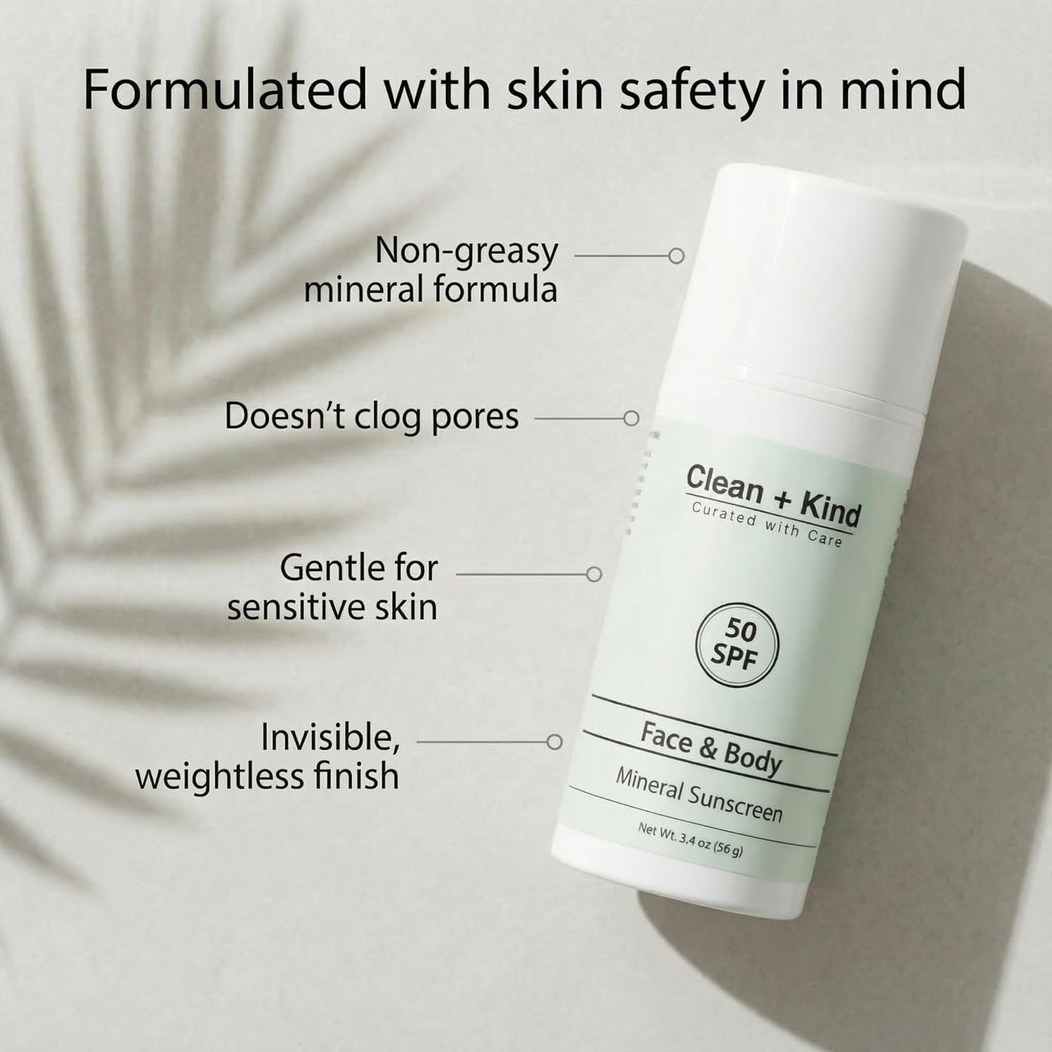 Tallow Sunscreen SPF 50 with Non-Nano Zinc Oxide – Natural Mineral, Reef-Safe & Non-Toxic Sunblock for Face & Body – Non-Greasy, Moisturizing Protection for Sensitive Skin (3.4 oz) - Image 3