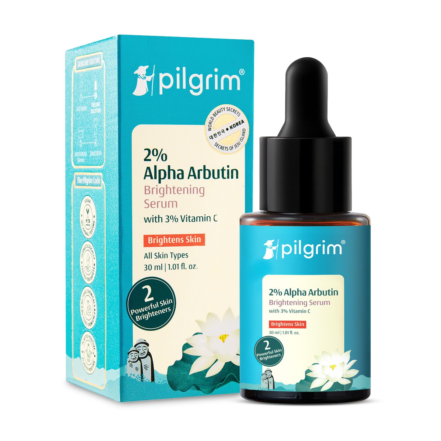 Pilgrim Korean 2% Alpha Arbutin & 3% Vitamin C Serum 30ml