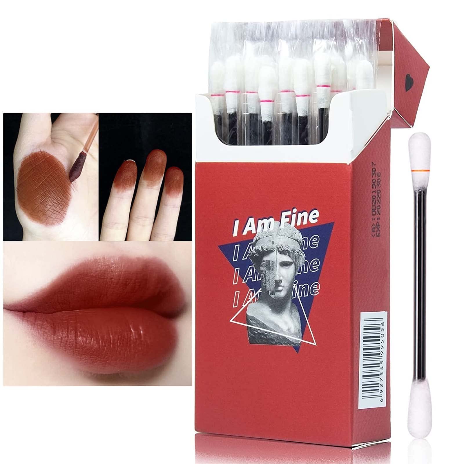 Buy PASNOWFU 20 Pcs/Set of Tattoo Lipstick, Cotton Swab Lipstick