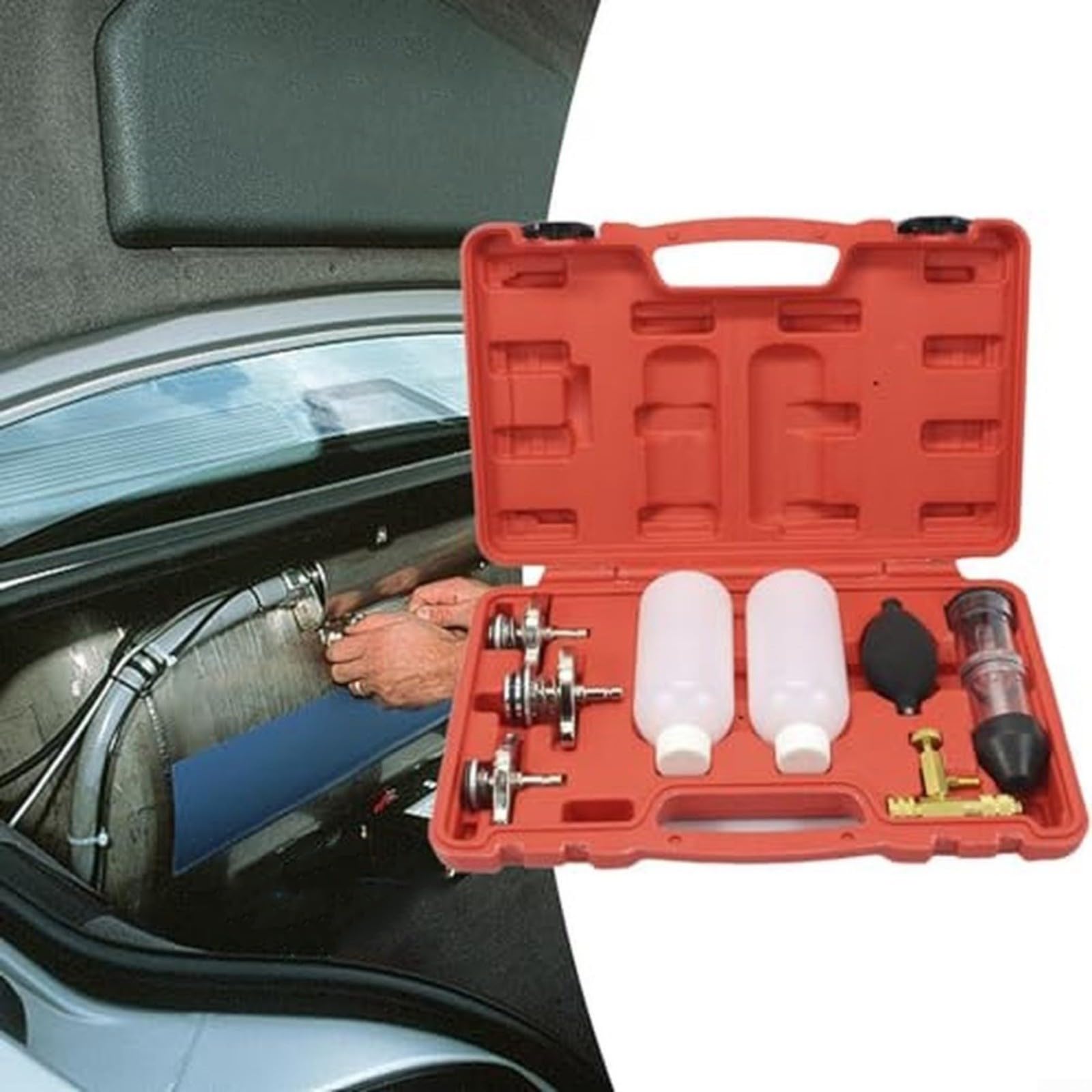 Set di tester di gas combustibile per auto, tester di perdite di guarnizione, per meccanici e proprietari di auto