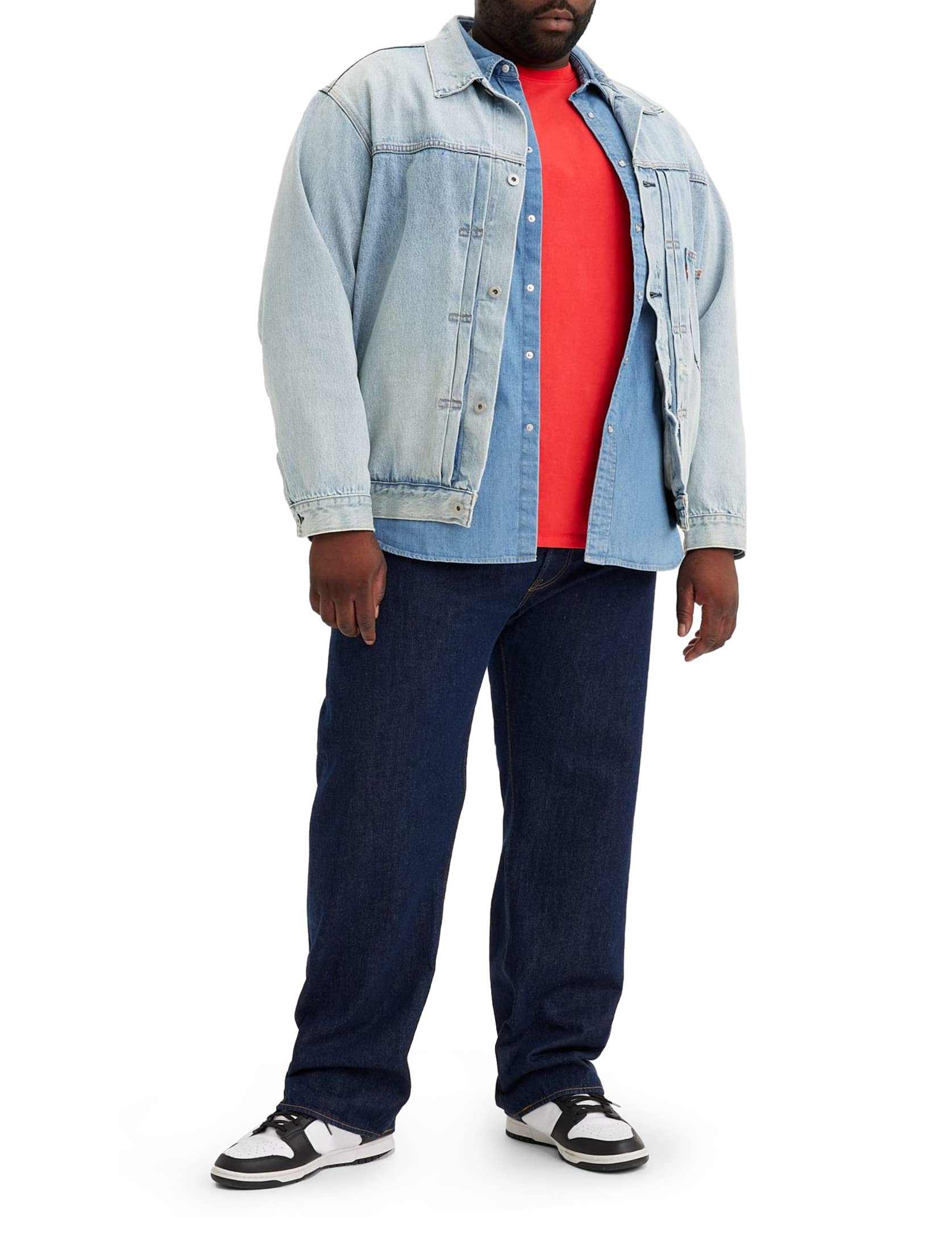 Levi's Men's 501 Original Fit Big & Tall Jeans, Onewash, 44W / 34L