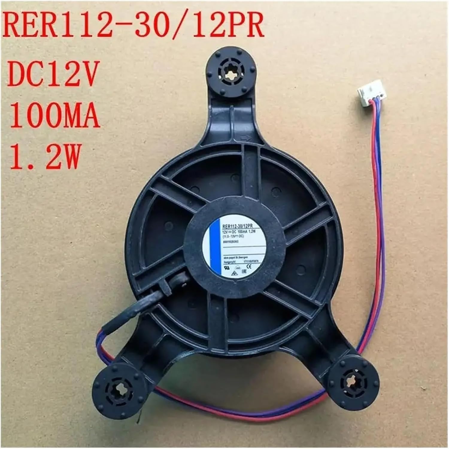 RER112-30/12PR DC12V 100MA 1.2W Refrigerator Accessories Replacement Cooling Fan Fan Motor Parts