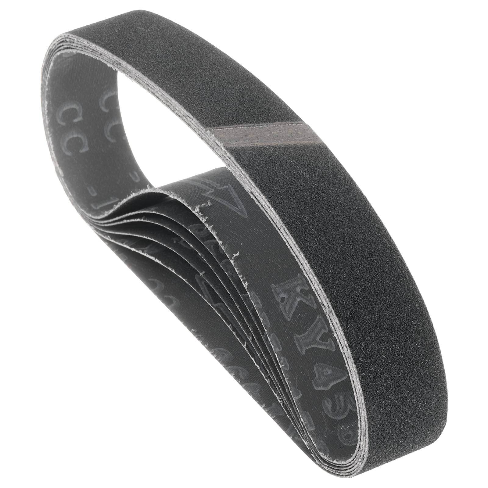 Kozelo 12 Pack Sanding Belts 25mm x 1067mm 120 Grit Silicon Carbide Abrasive Belt Sander Paper for Belt Sander Metal Grinding Wood Working Weld Rust Removal