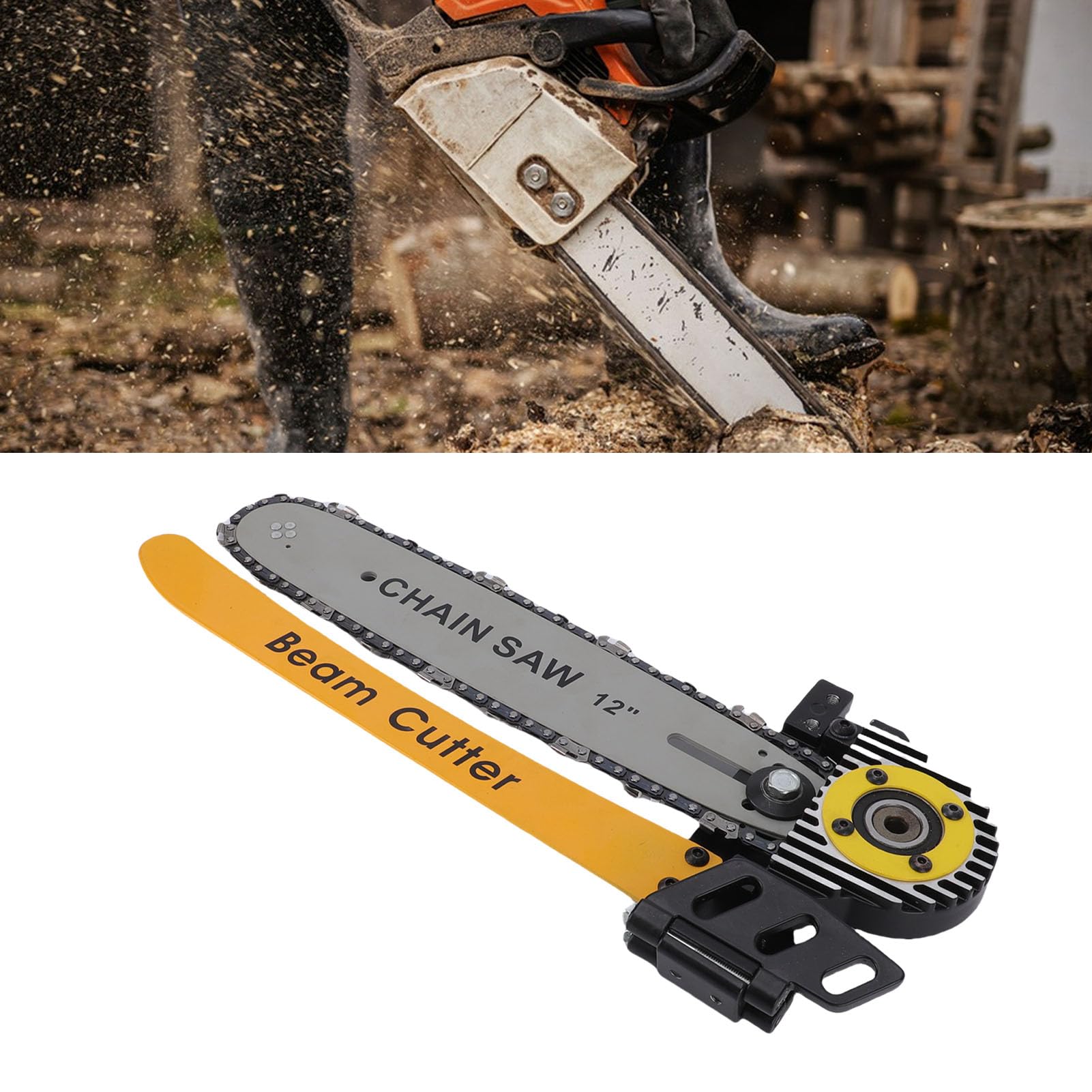 Accesorio para Cortador de Vigas, Herramienta de Corte de Vigas de 12 Pulgadas, Extiende la Profundidad de Corte a 12 Pulgadas para Sierra de Tornillo sin Fin de 7-1/4 u 8-1/2