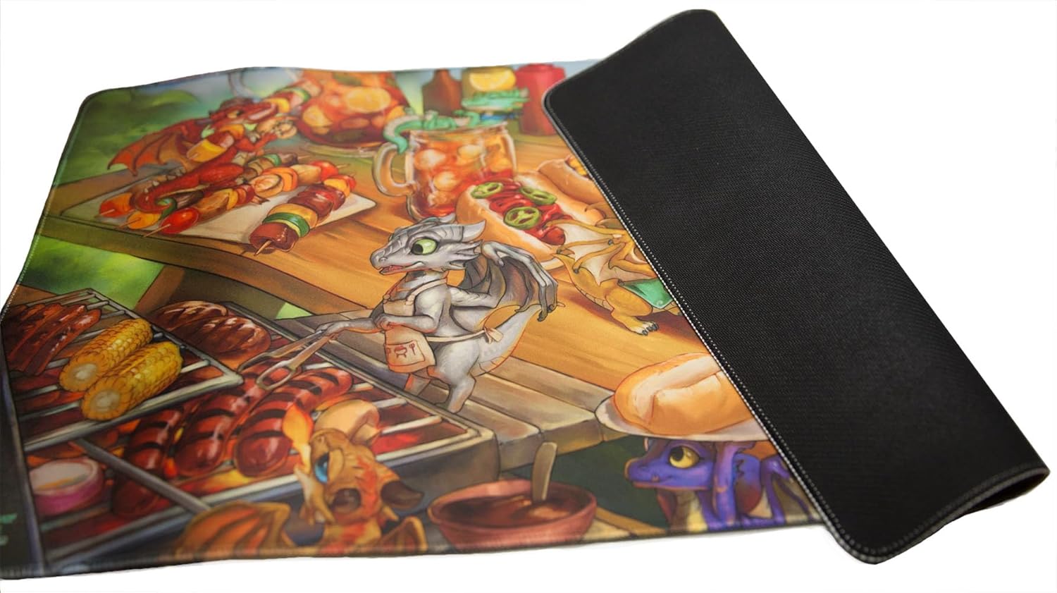 The Grillers BBQ Dragons TCG Card Gaming Mouse Pad Mat