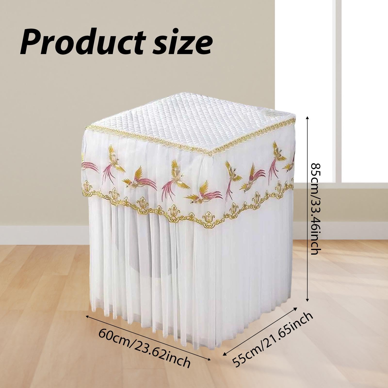 Funda para Lavadora Y Secadora, Funda Protectora Portátil de para Exteriores, Decoración del Hogar, Protección Multiusos a Prueba de Polv, Style C, Individual