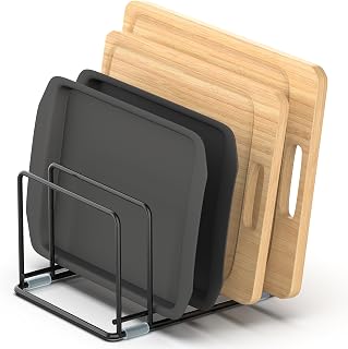 Cutting Board Organizer, Kitchen Cabinet Organizer