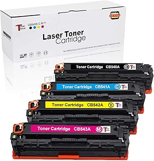 TonerSave 4PK Compatible HP 125A CB540A CB541A CB542A CB543A Toner for CP1215 Toner, HP CP1215 Toner, CP1518ni, HP Color Laserjet CP1518ni, CM1312nfi, CP1515N