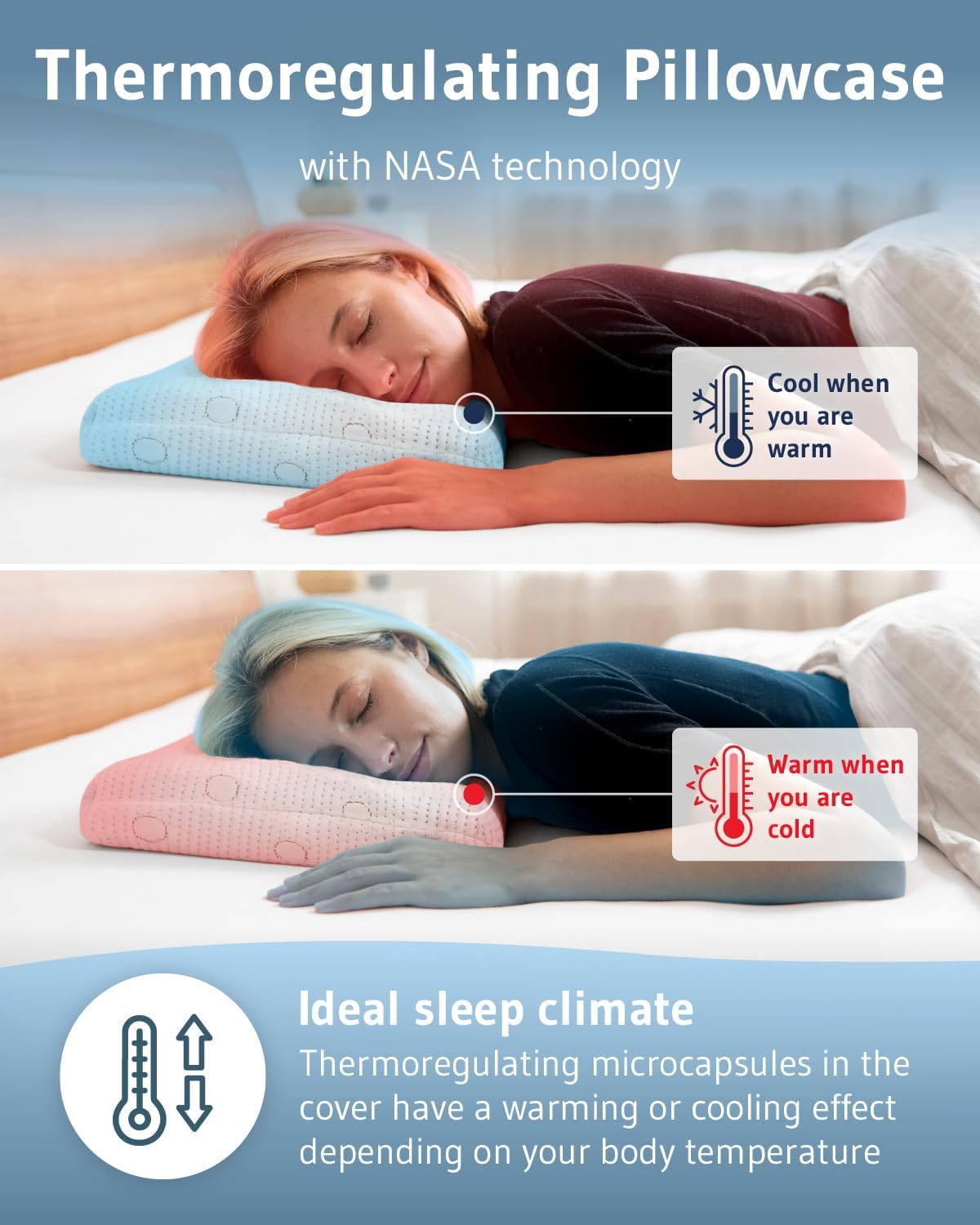 Stomach Sleeper Pillow MIZAR, Ultra thin 2.7” pillow designed in Germany, Ergonomic pillow with washable pillowcase, Flat memory foam pillows for belly sleepers, Orthopedic neck pillow for pain relief