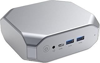 Mini PC Ubuntu,AMD A9 9400 APU(up to 3.2Ghz) Linux Computer 8GB RAM 128GB SSD,Mini Desktop Computer Suppport 4K Dual HDMI/2.4&5G WiFi/BT5.0/Gigabit Ethernet/VESA/Auto Power On