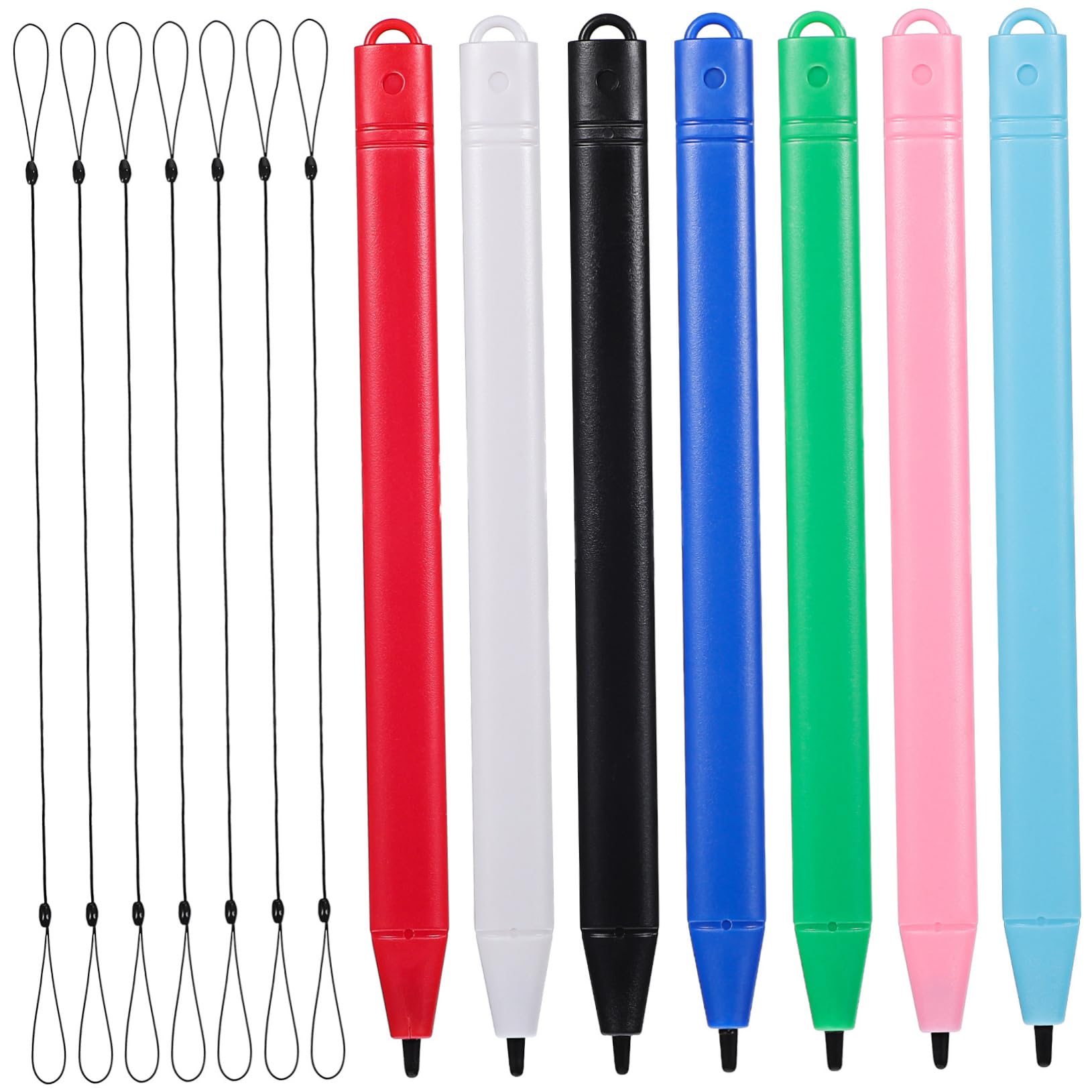 Unomor 7pcs Touch Screen Stylus Pens for LCD Drawing Tablet Pen for Tablet Writing Pad Stylus Black Elastic Strings-image-46