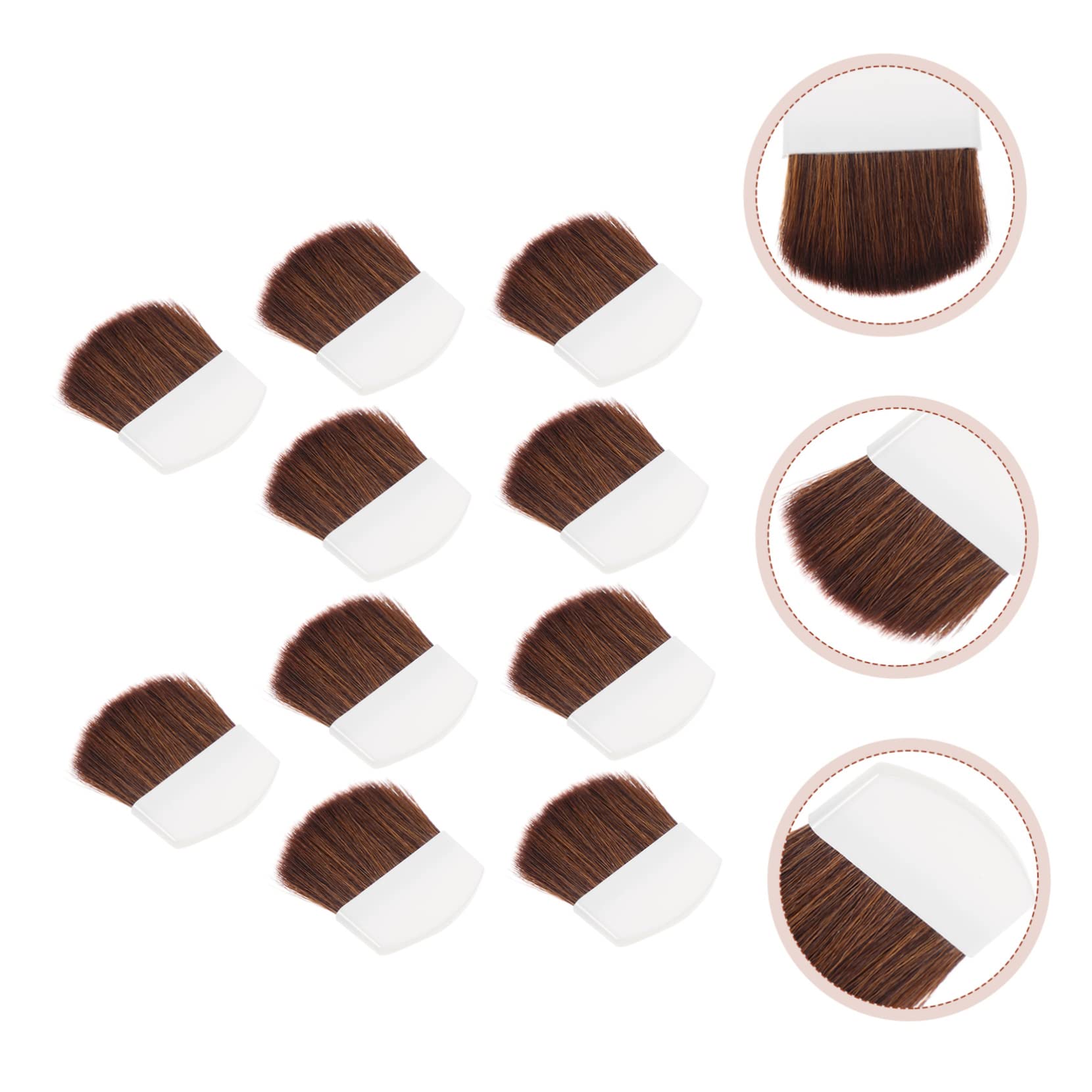 DOITOOL 5 Series Conjunto De Cepillos Arte Diminuto Miniatura Pequeño Pincel De Detalle Cepillos De Pintura Al Óleo Cepillo para Detalles De Nailon Brocha Madera 10 Piezas X 5