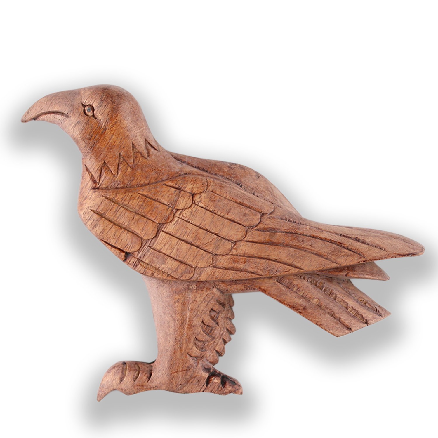 ART-CRAFT Handgeschnitzter Holz-Tier-Magnet Memo-Clip Adler