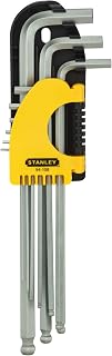 STANLEY 94-158 9 Piece Extra Long Metric Ball End Hex Key Set Price In India