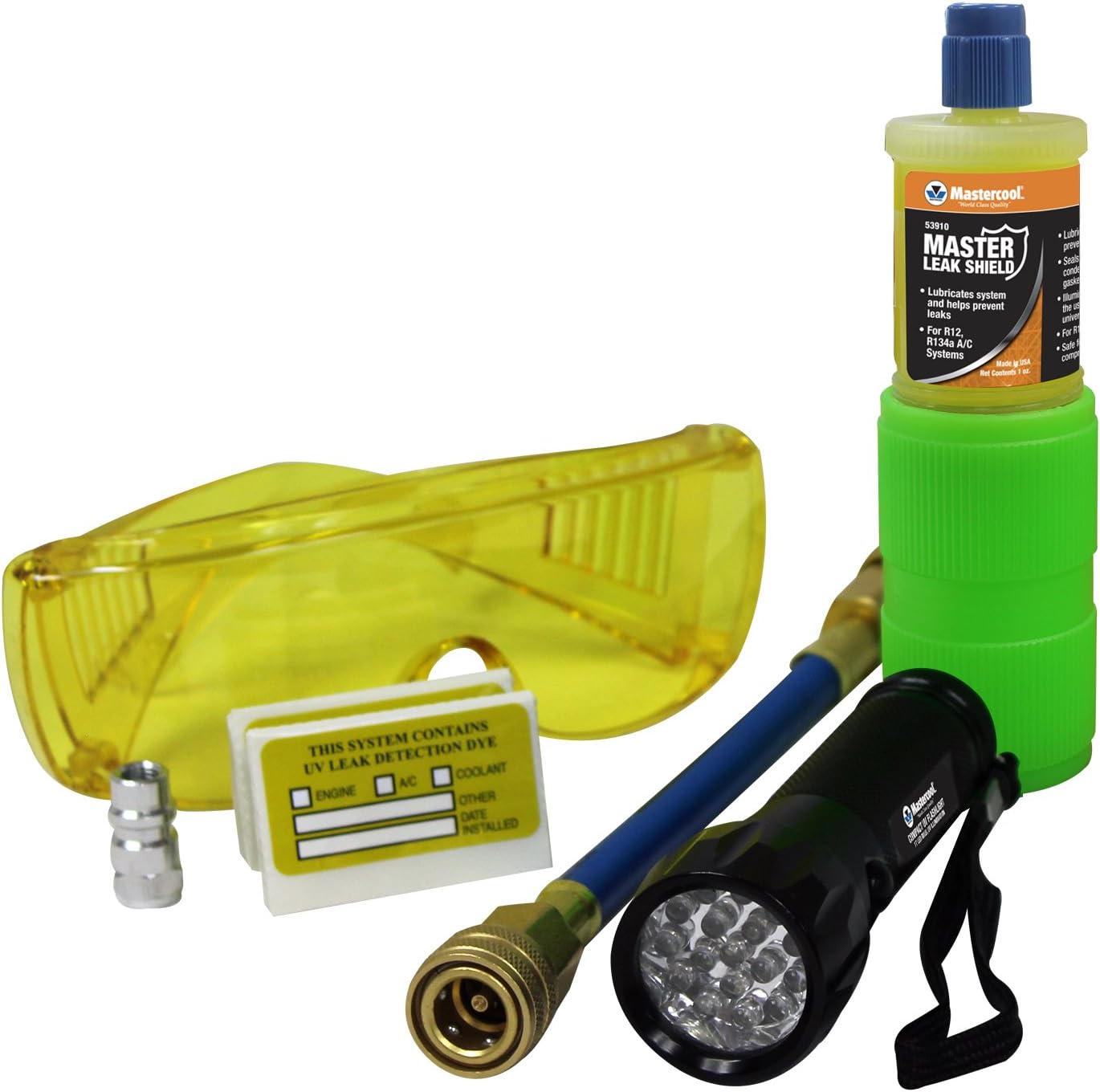 Mastercool (53597 Green Master Leak Shield with UV Flashlight