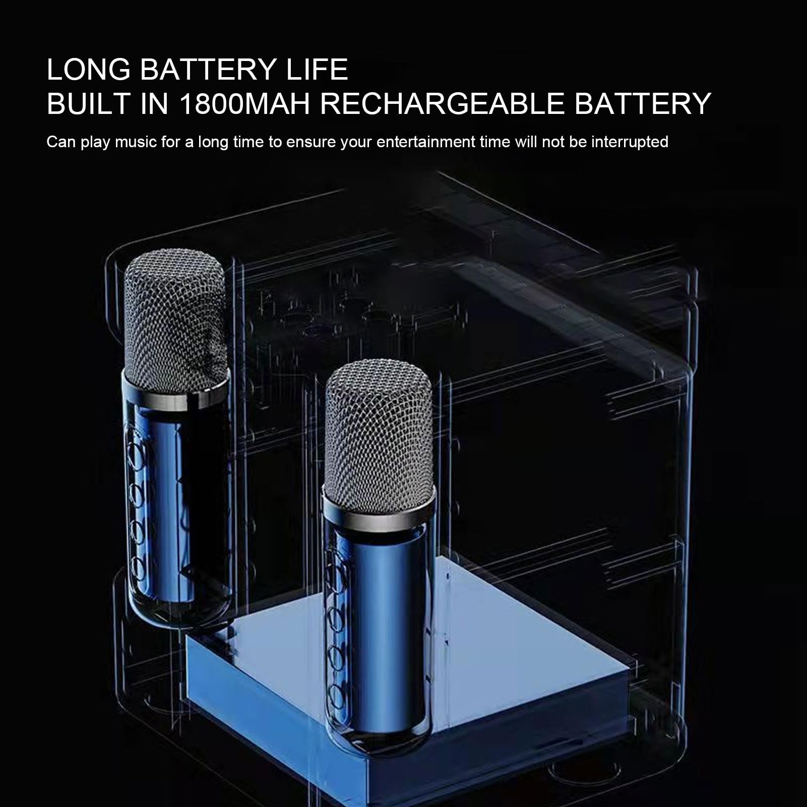 Altoparlante Portatile per Macchina Karaoke Suono Premium per Feste in Casa, Altoparlante Karaoke con Set Microfono per Sport All'aria Aperta