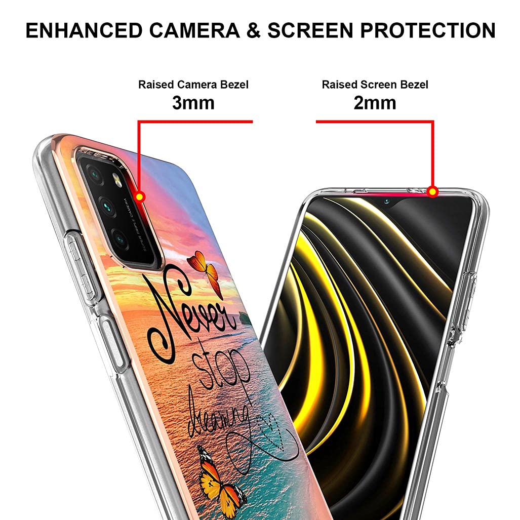 Liner Cover In Vetro Temperato Per Xiaomi Redmi 9T – Custodia Sottile Con Retro Sfumato Verde E Paraurti In TPU