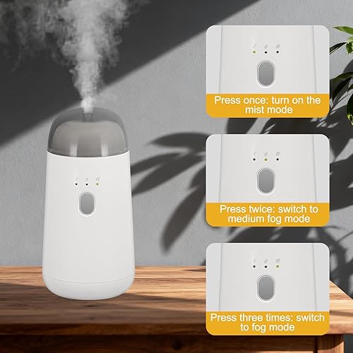 Miniatura 8 de Difusor sin agua para aceite esencial, máquina de aroma de aire portátil, difusores de aromaterapia recargables inteligentes con luz LED de 7