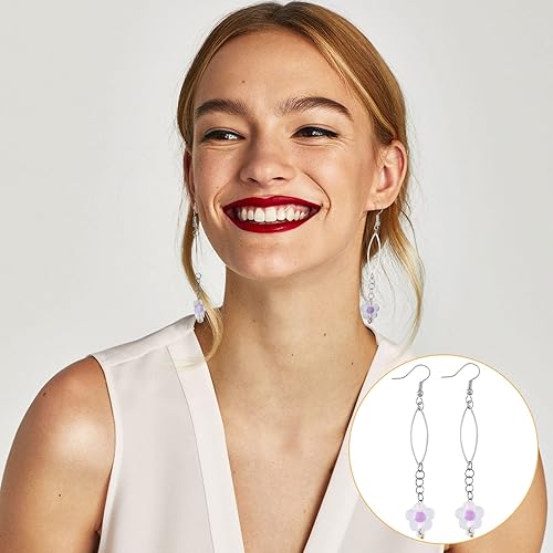 Miniatura 7 de OIIKI 120 aros de cuentas para hacer joyas, aros de metal con forma de ojo, 2 tamaños, accesorios para aretes, collares, diadema, cinturones,