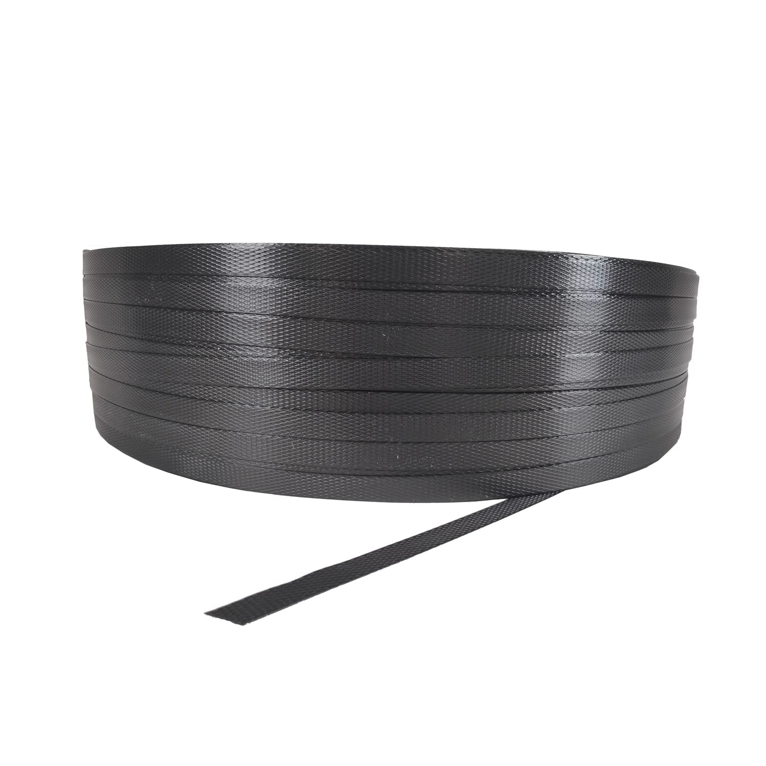 Cinta de fleje de polipropileno PP 13 mm x 0,8 mm 150 mm 1200 m Negro