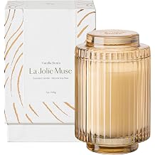 LA JOLIE MUSE Vanilla Bomb Candle, Candle Gifts for Women&Men, Natural Soy Candles for Home Scented, Luxury Jar Candle, 40 Hours Burning Time