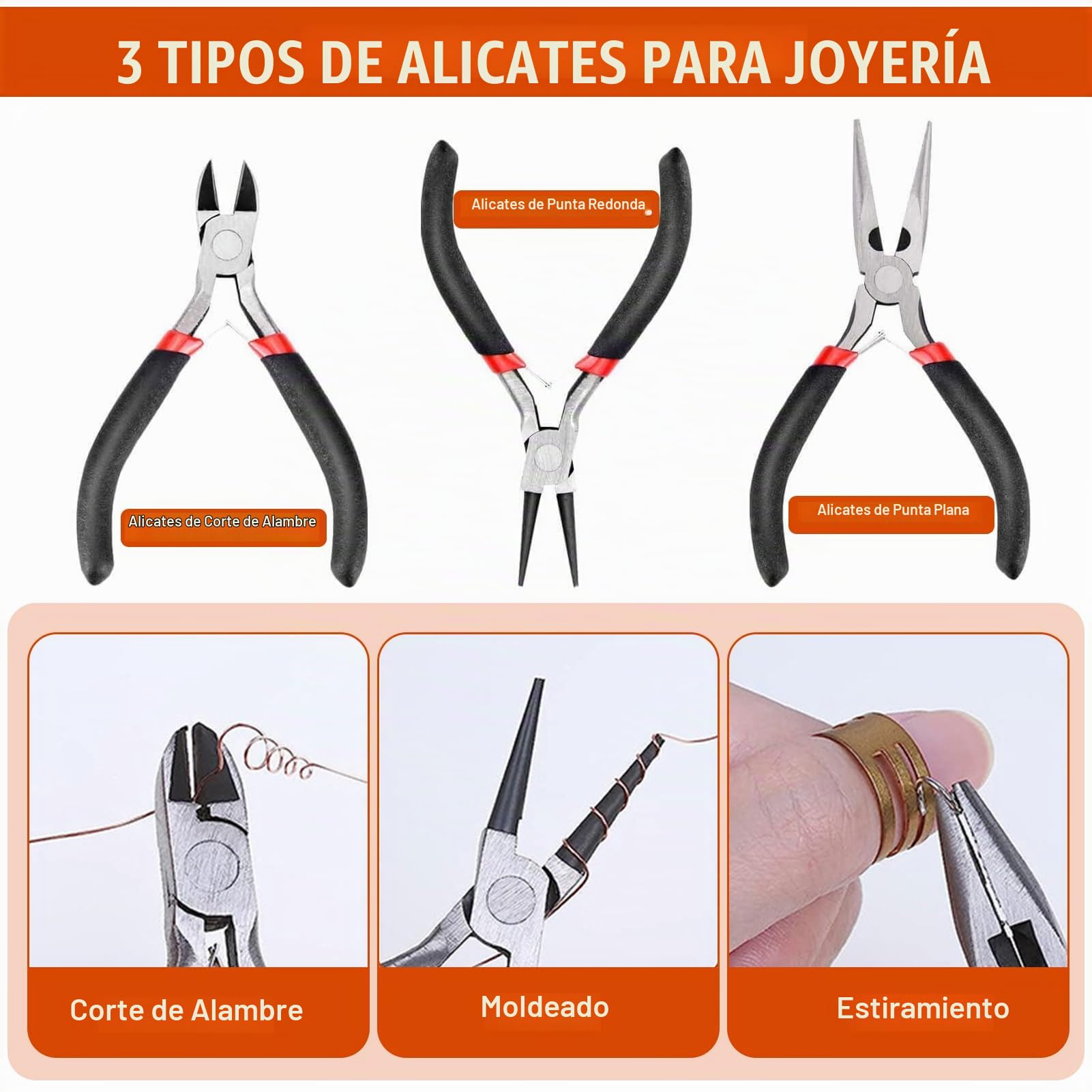LetCart Kit de suministros para hacer joyas con herramientas, cables y elementos para reparación de joyas y abalorios — Juego perfecto para principiantes y profesionales en creación de joyas