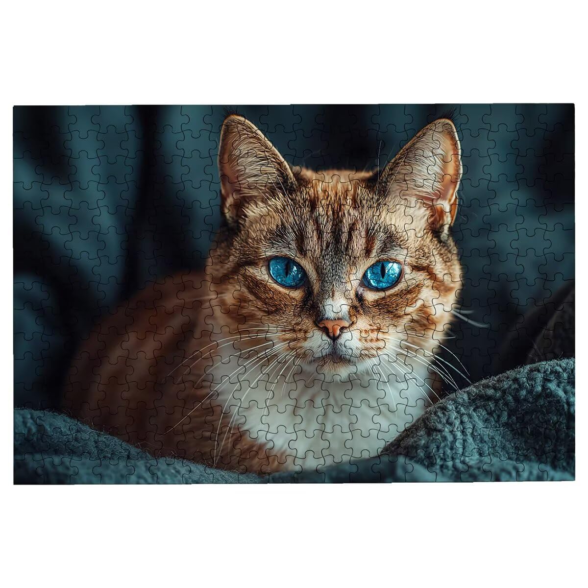 Puzzle 3000 sztuk koty, drewniane puzzle zwierzęce, klasyczne wyzwanie puzzle dla całej rodziny, zabawki puzzle litery na plecach, oryginalne prezenty dla mężczyzn wystrój -2079