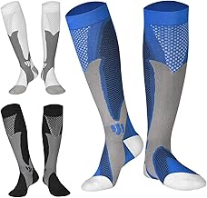 Compression Socks (3 Pairs) for Men Circulation 20-30 mmhg Medical Compression Stockings Women Nursing