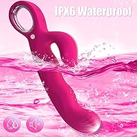 Vista 6 de Vibrador de empuje para adultos, juguetes sexuales 3 en 1, vibrador de punto G con dedo para mujeres, juguetes sexuales - 7 modos de empuje y 7