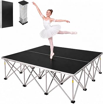 Portable 4x4 Stage Platform, 16" High, 1540 lbs Cap