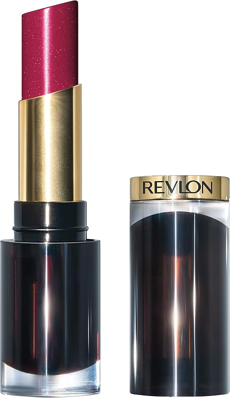 Lápiz labial Revlon, 025 Glassy Ruby, 0.15 oz