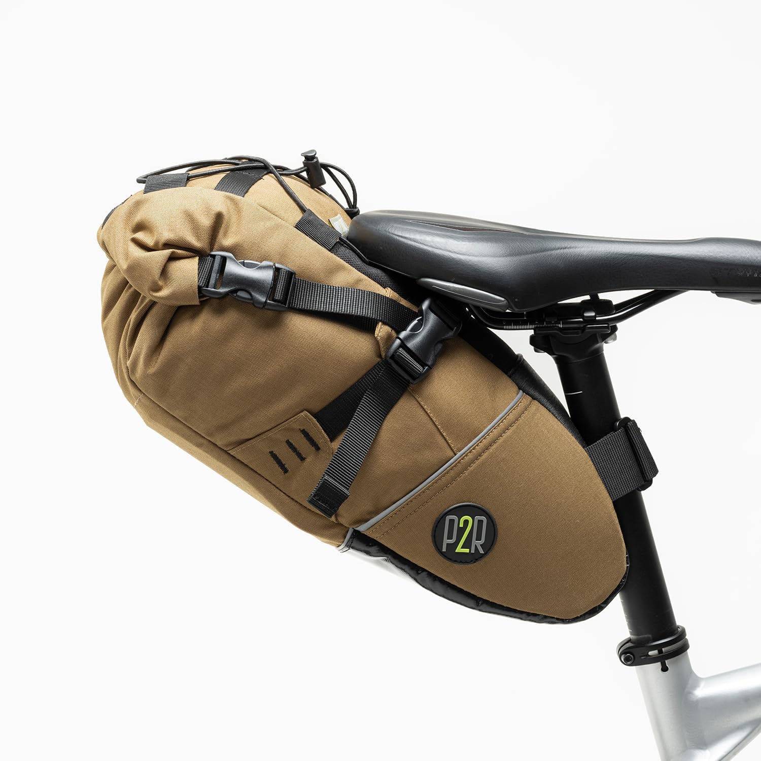 Inova Light Bike Saddle Bag - Water Resistant, Durable Cordura Fabric, Essential for Bikepacking - Under Seat Storage, Seat Bag for Road, Gravel Cycling