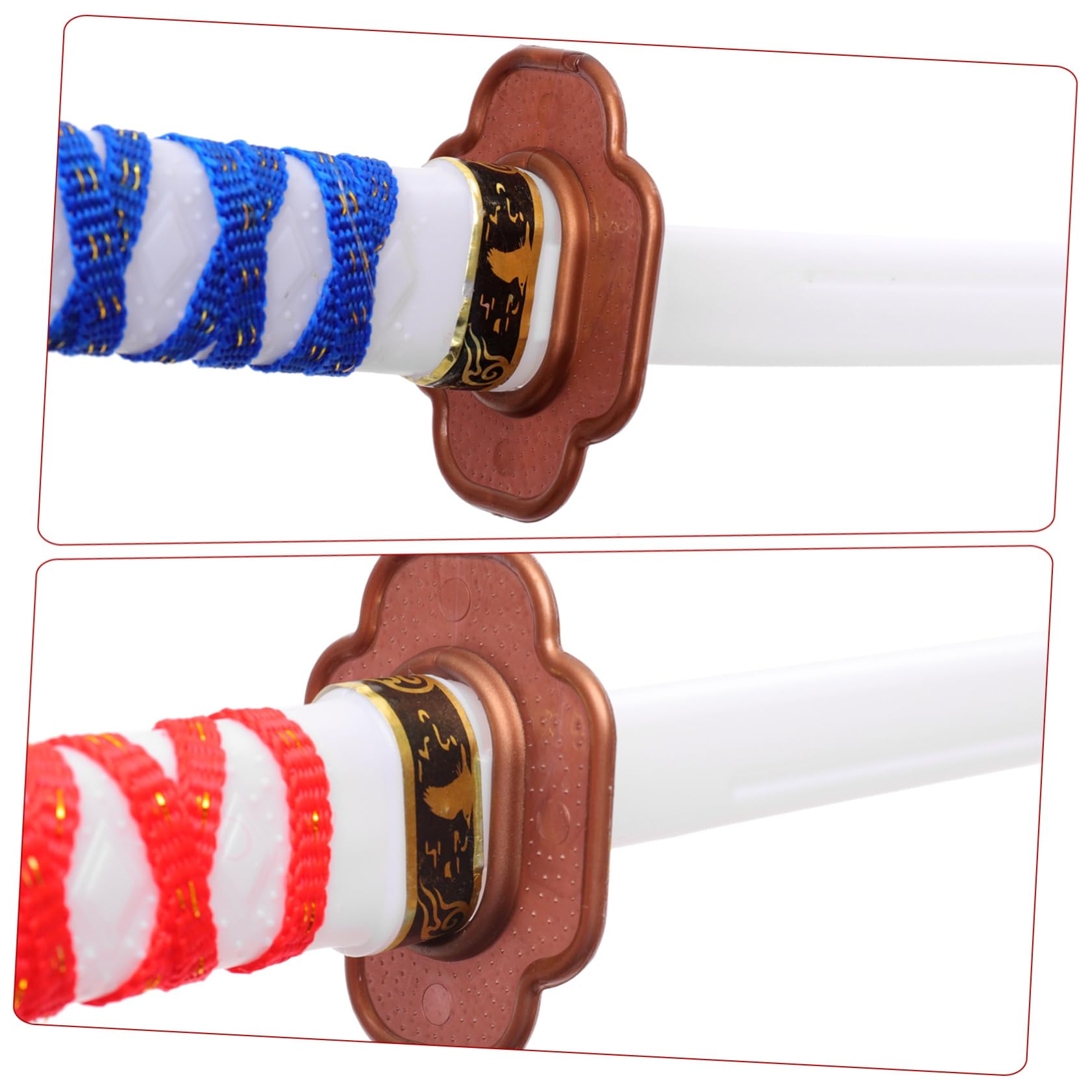 VANZACK Spade Giocattolo Katana in Plastica Sicure per Ragazzi Cosplay 3 Pezzi Adatte per Feste, Halloween e Role Play