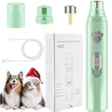 VIWIK Dog Nail Grinder, 2-Speed Rechargeable Dog Nail Trimmers for Large Medium & Small Dogs, Upgrade Professional Electric Pet Paws Grooming, Quiet Puppy Grooming Tool, for Dogs Cats